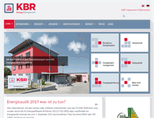 Tablet Screenshot of kbr.de